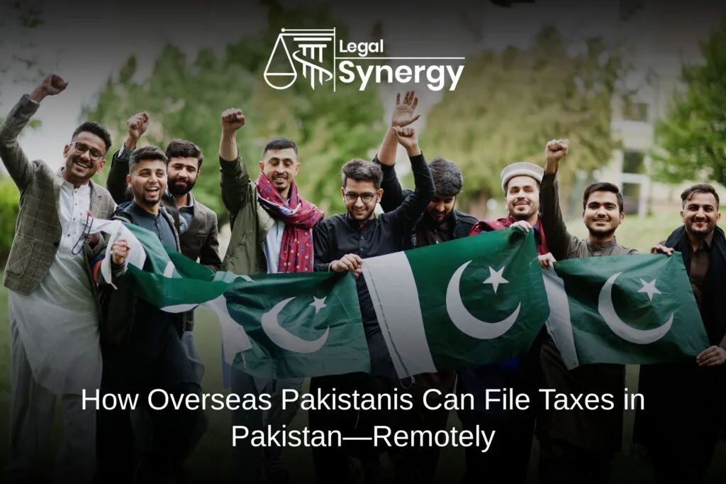An overseas Pakistani filing from abroad on a video call with their consultant